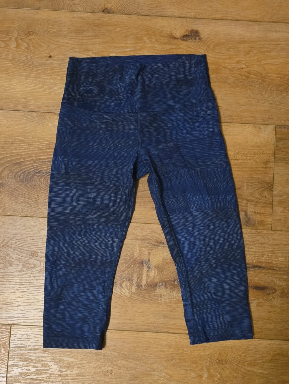 lululemon Navy Blue Printed Capris